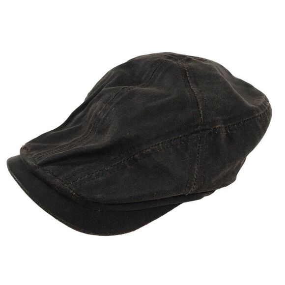 Vintage Stetson Brown Unisex Retro Classy Preppy Cotton Newsboy Flat Cap / Large - Picture 5 of 7
